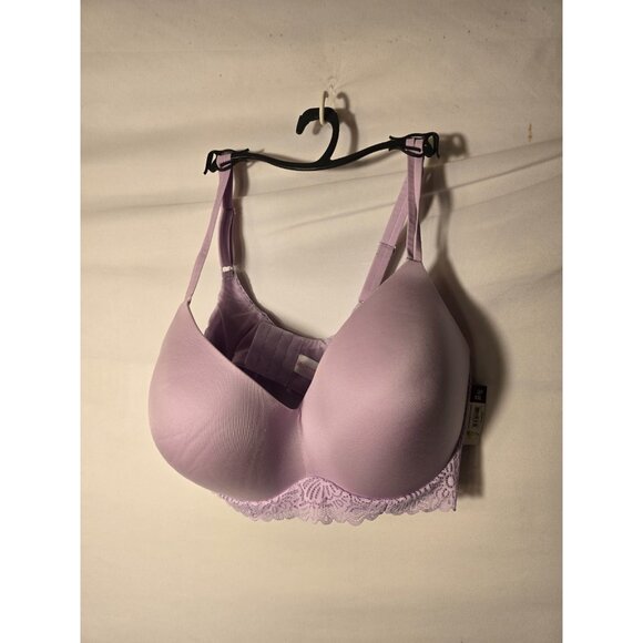 New NWT Purple Womens Plus Size XXL Bra Barlette Lacy Soft Cup Sweet - Picture 1 of 2